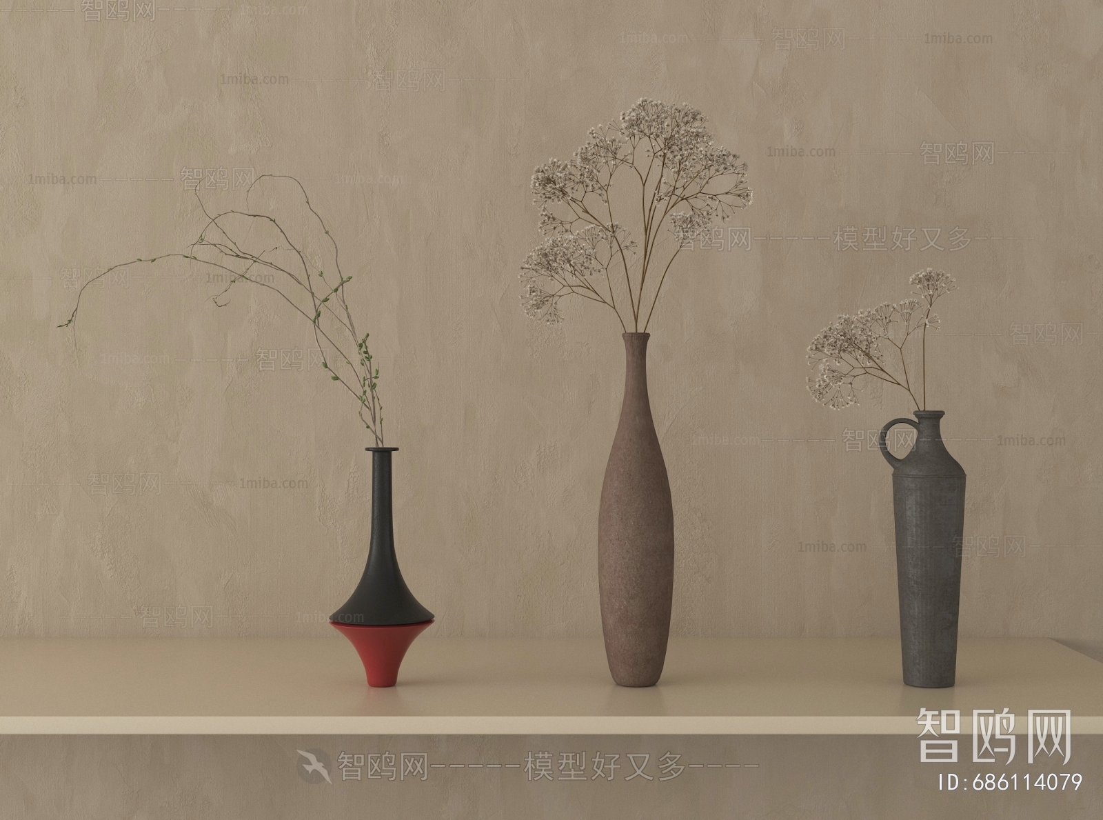 Wabi-sabi Style Dried Branch