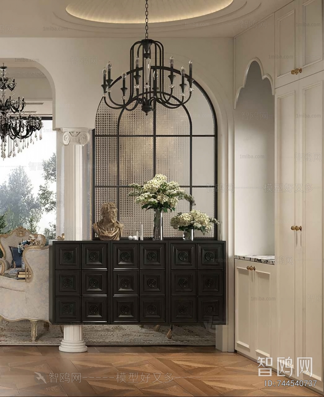 French Style Hallway