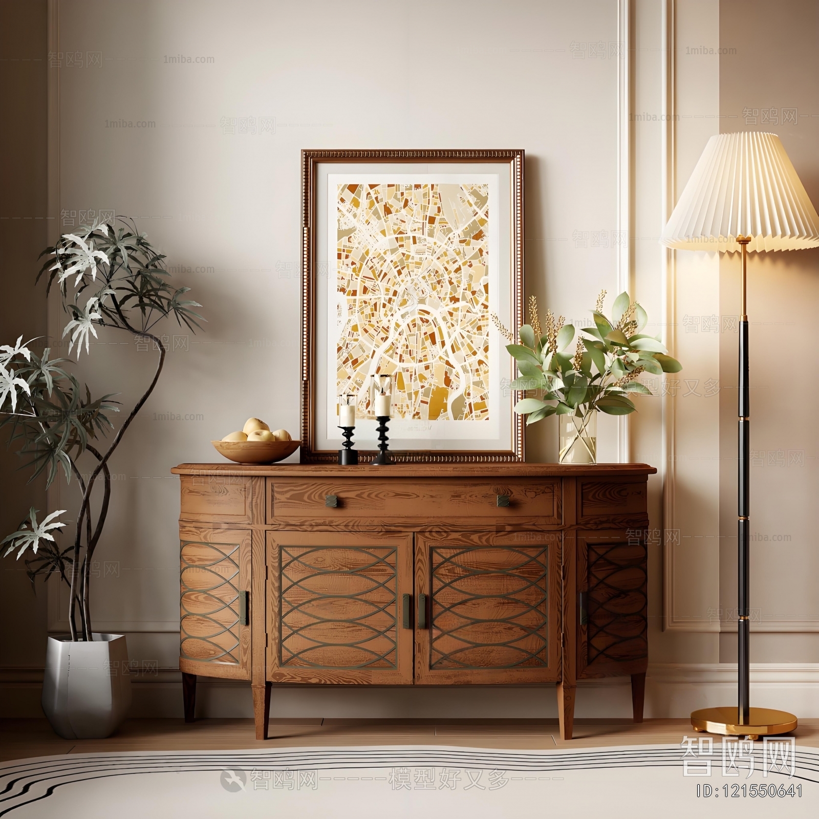 French Style Entrance Cabinet