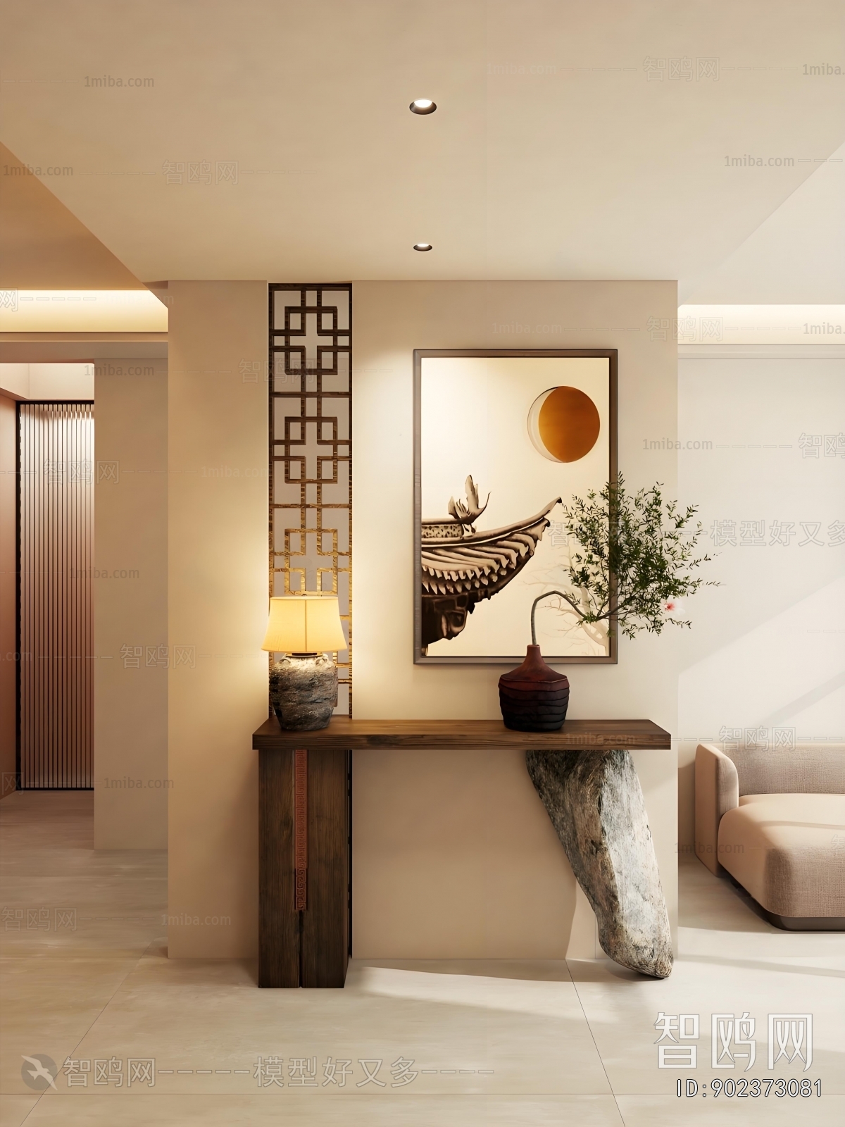 New Chinese Style Hallway