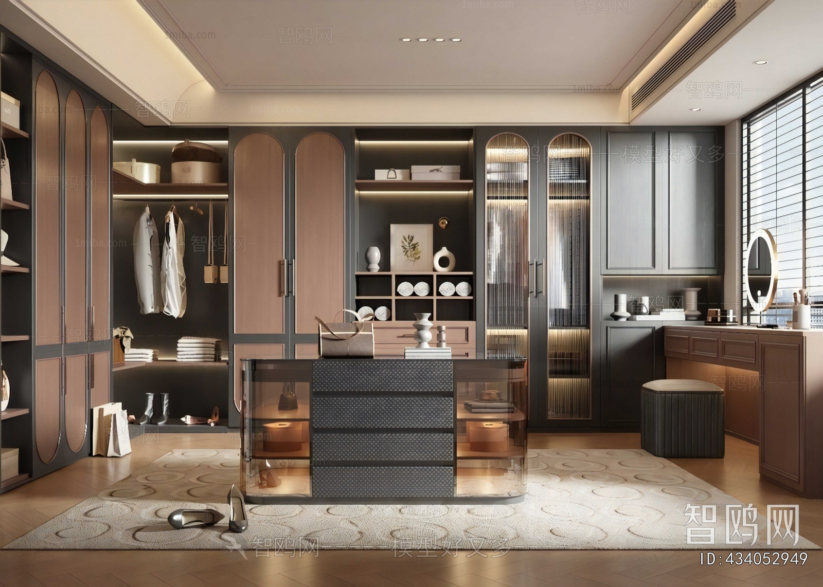 Modern Clothes Storage Area