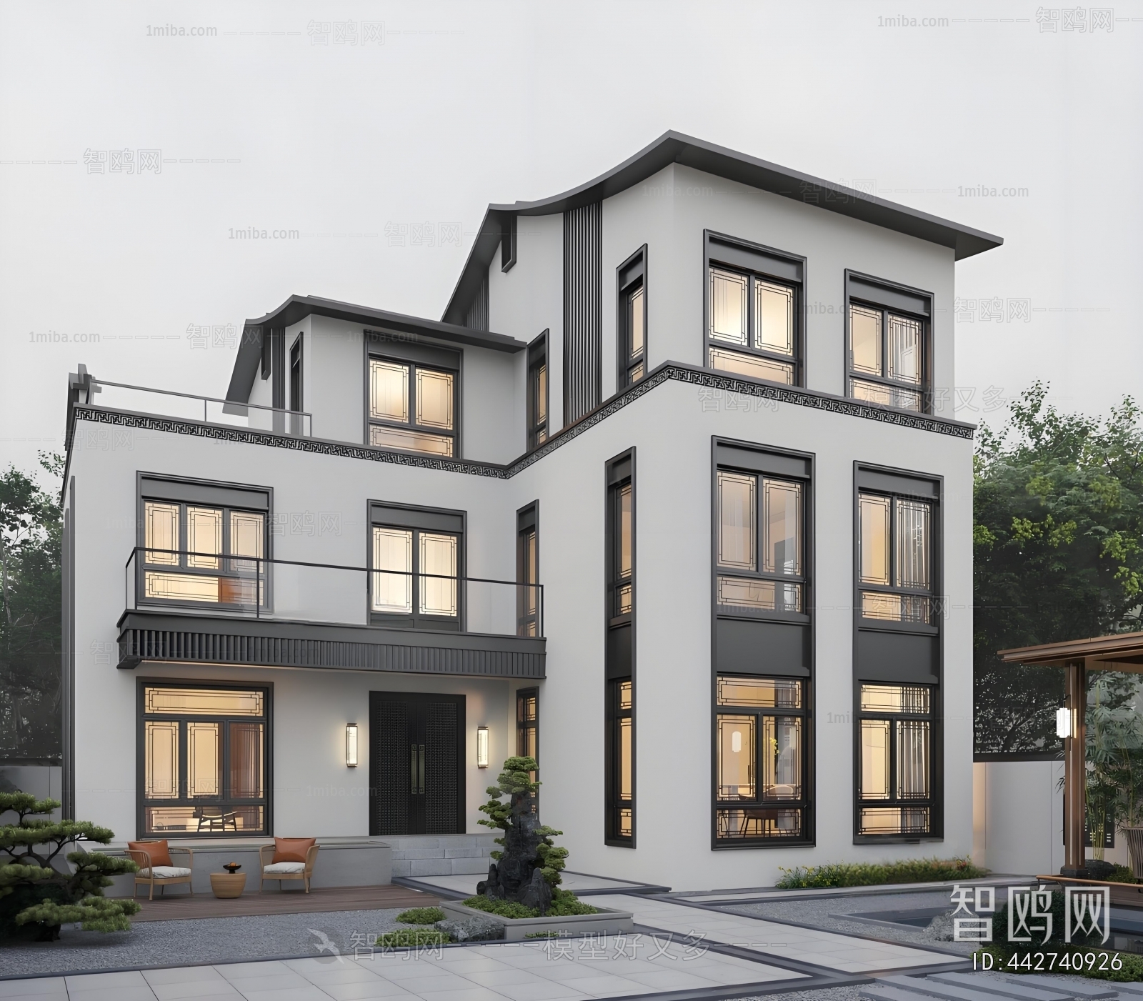 New Chinese Style Detached Villa