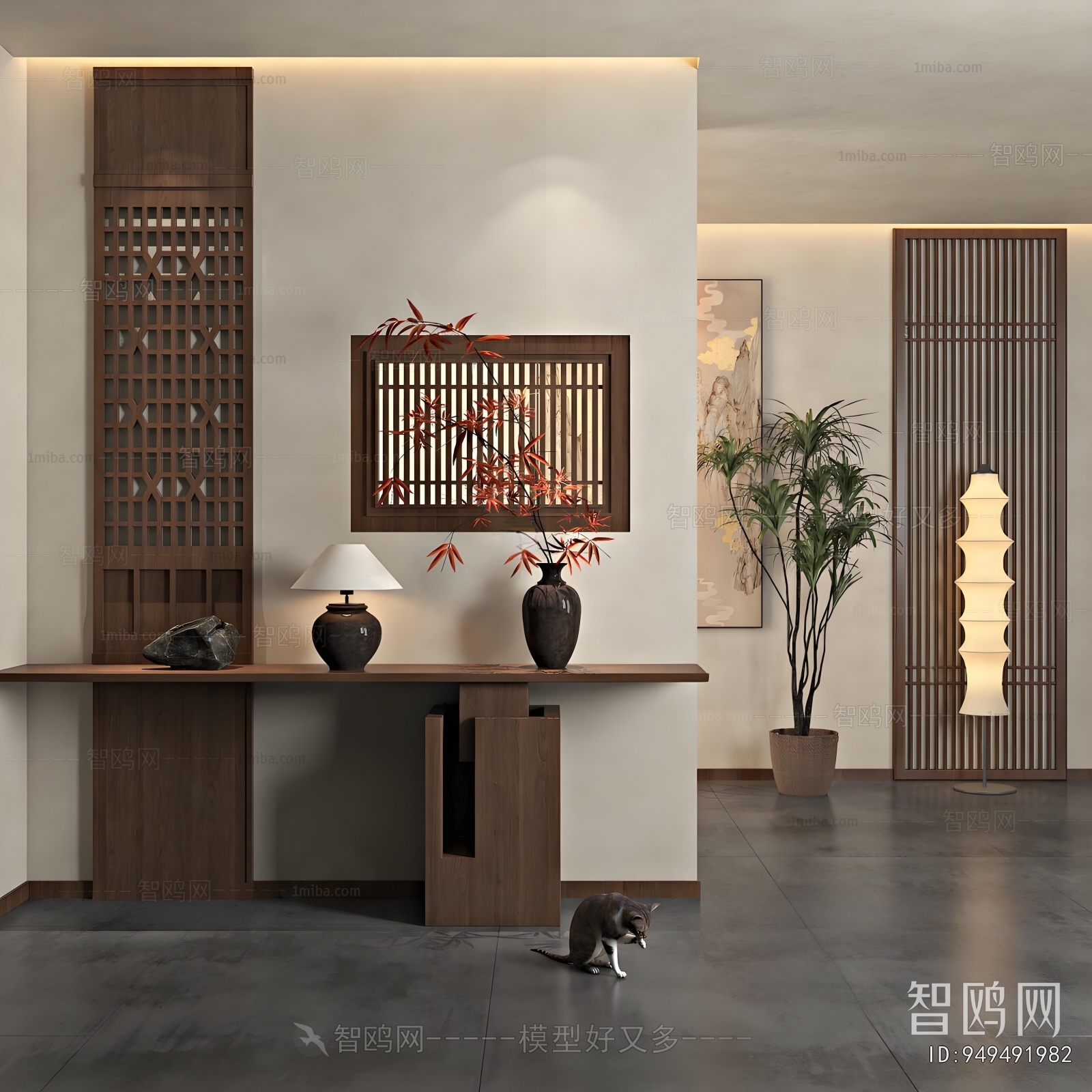 New Chinese Style Hallway