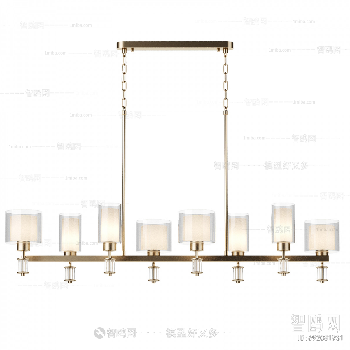 Modern Long Chandelier