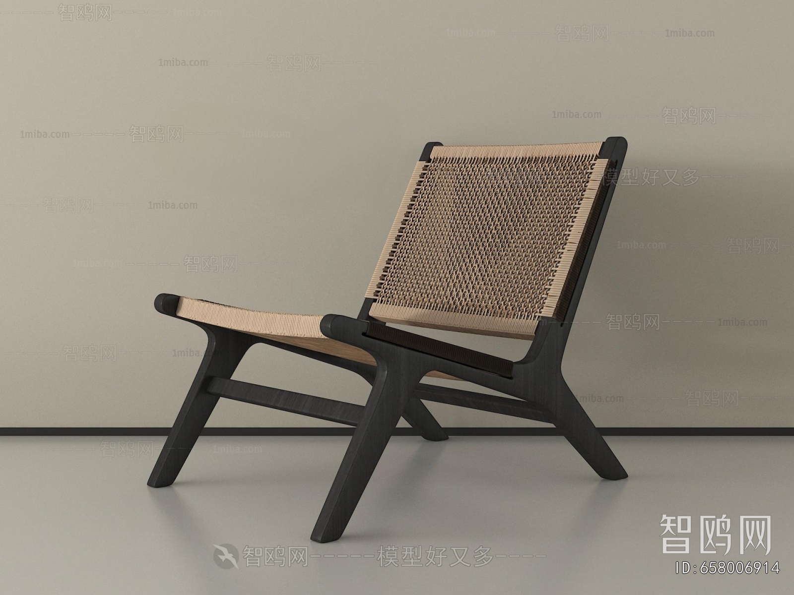 Wabi-sabi Style Lounge Chair