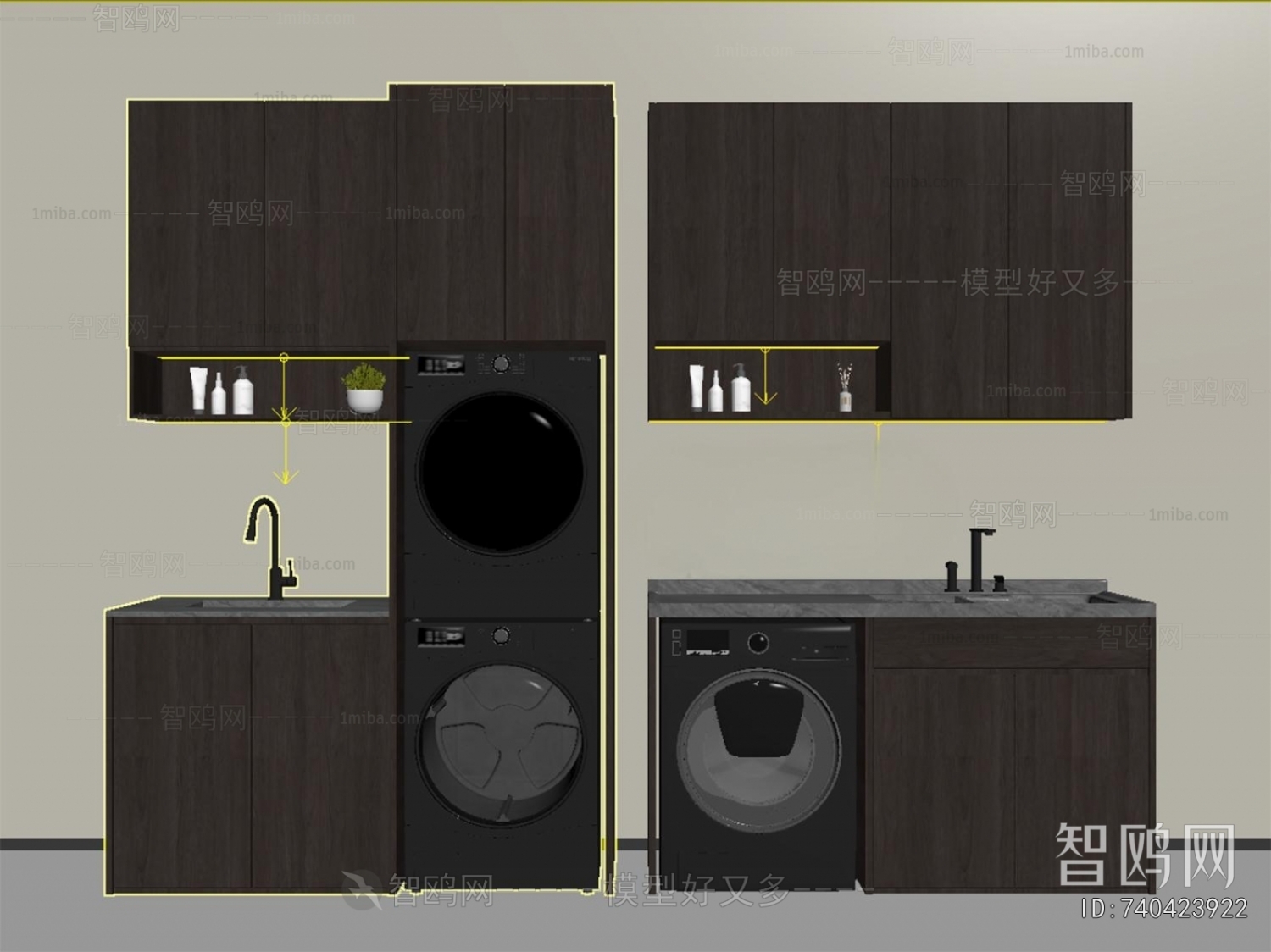 Modern Laundry Cabinet