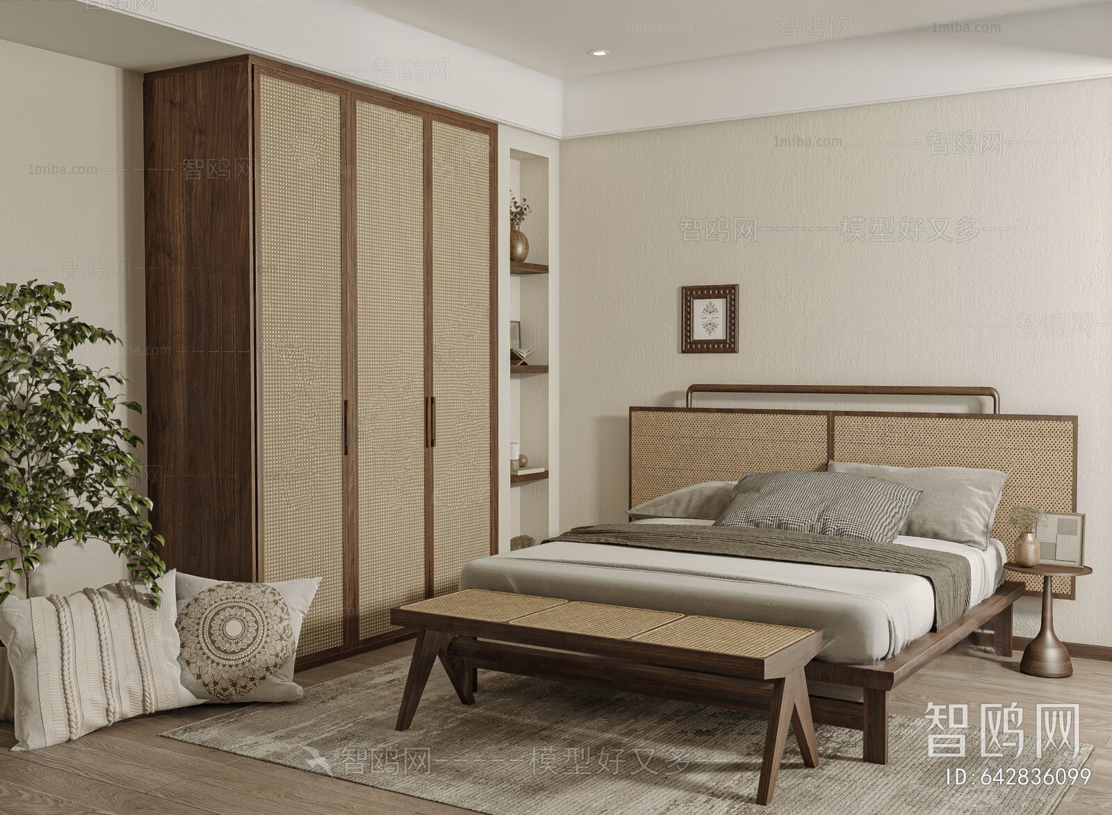 Wabi-sabi Style Bedroom