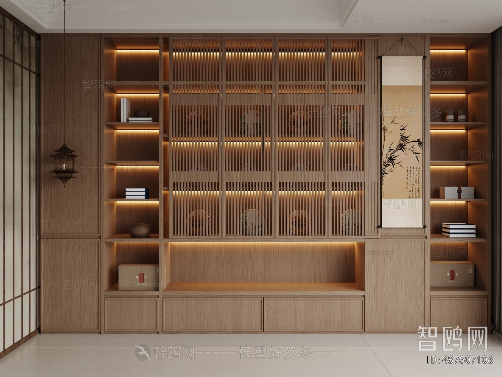 New Chinese Style Bookcase