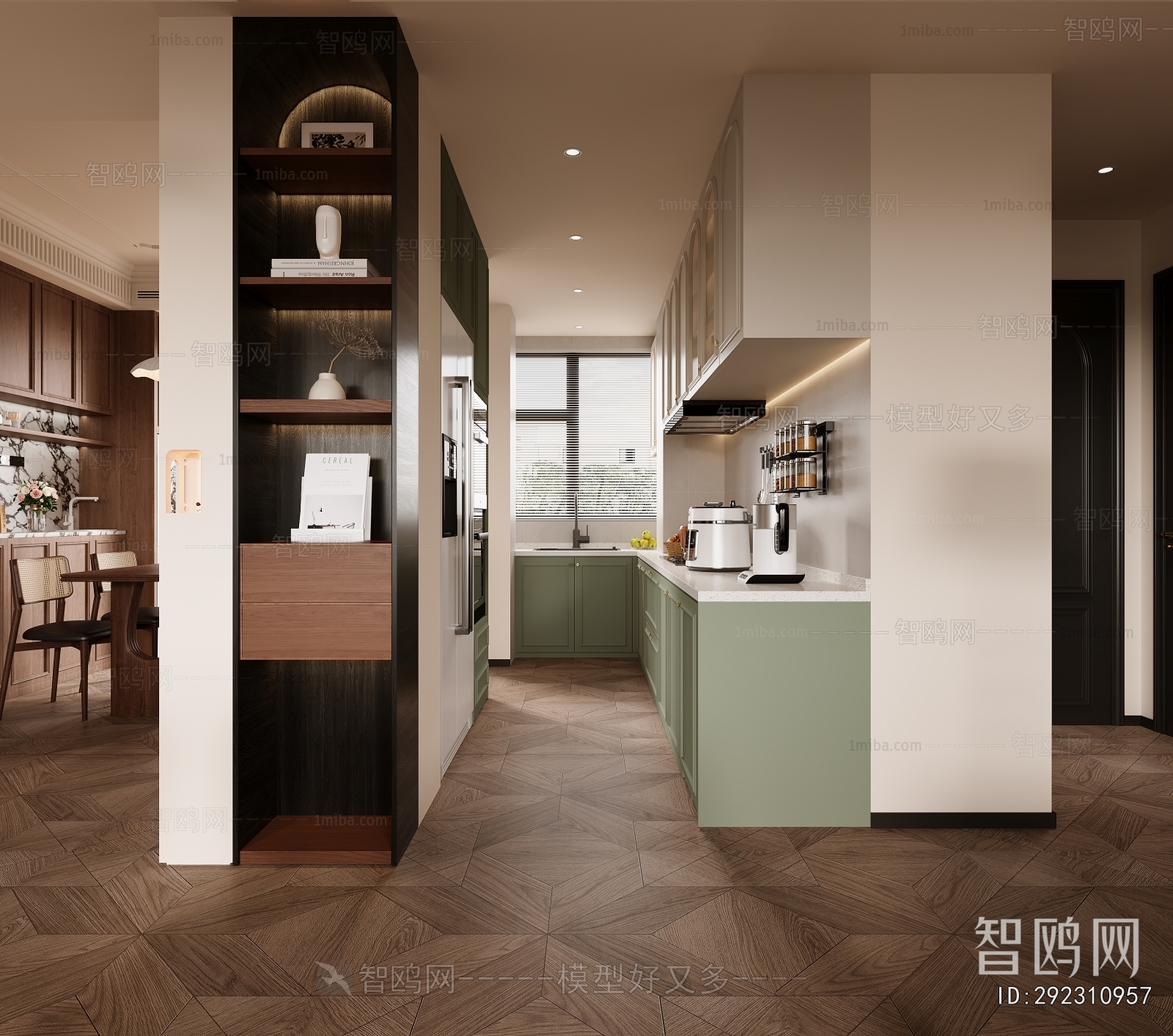 French Style Open Kitchen