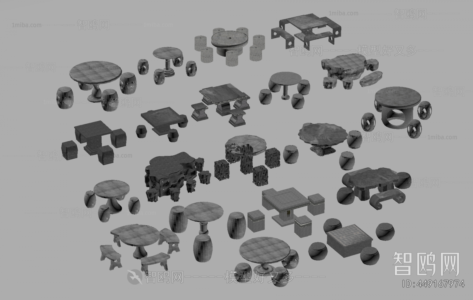 New Chinese Style Outdoor Tables And Chairs