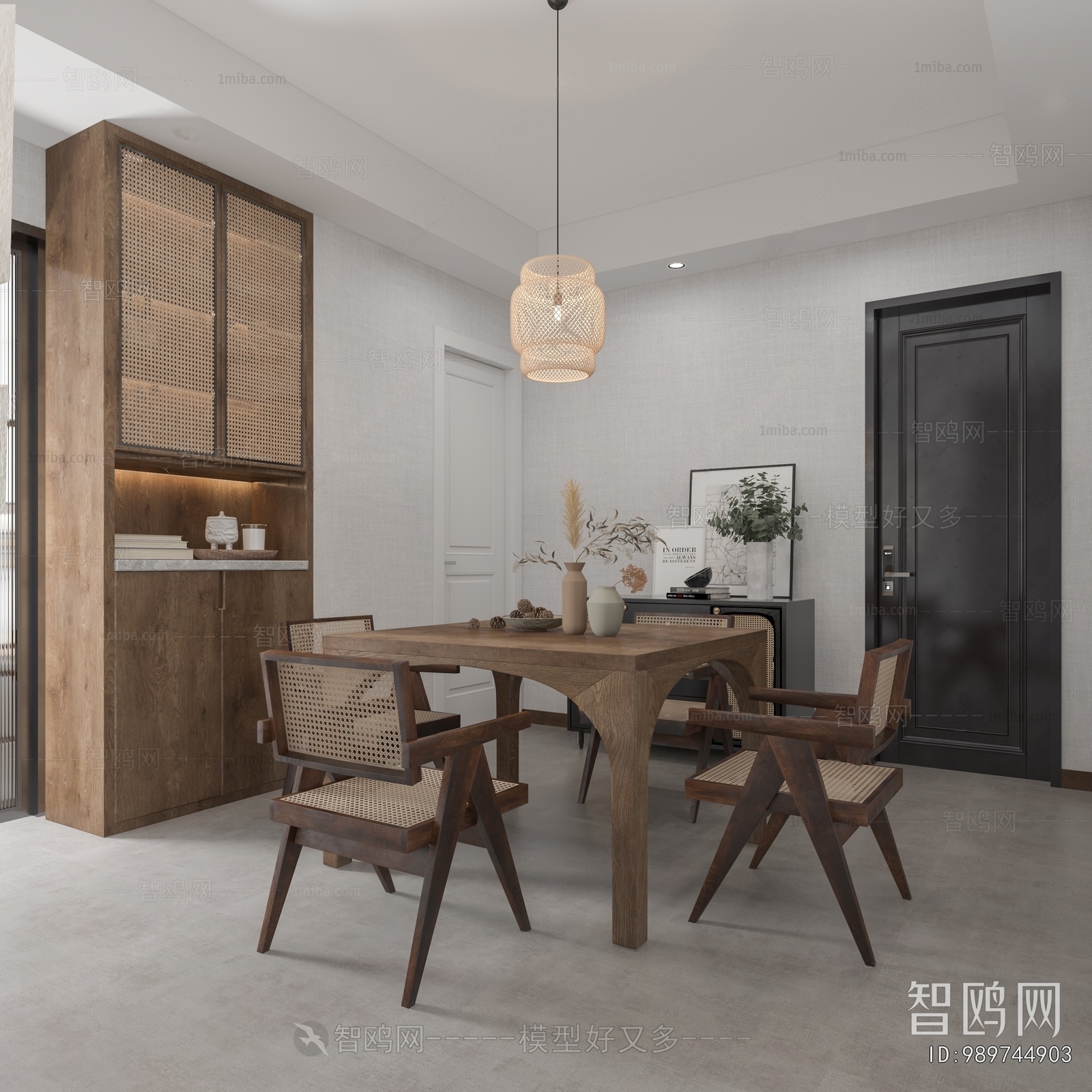 Wabi-sabi Style Dining Room