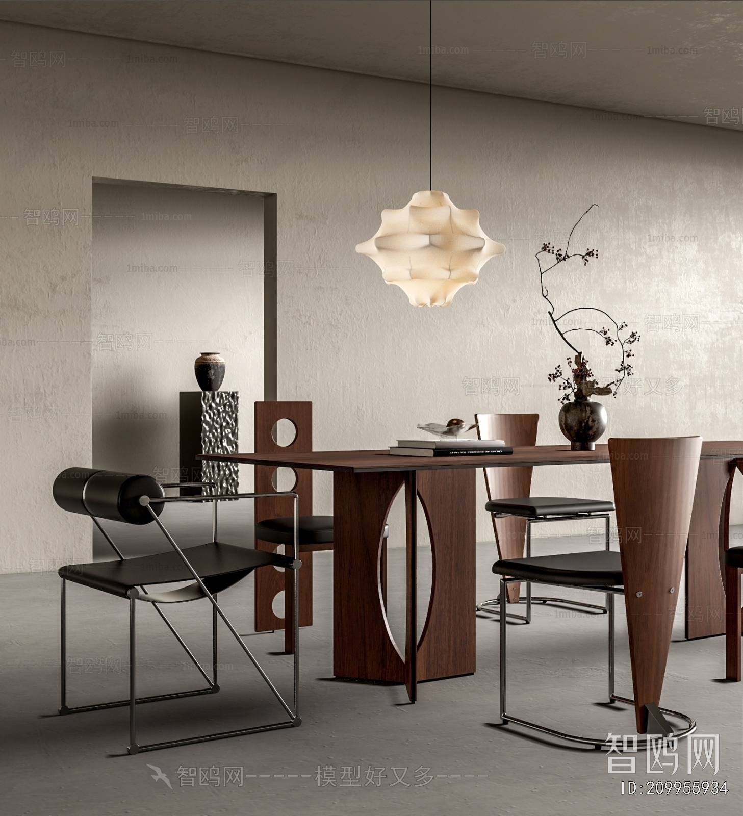 Wabi-sabi Style Dining Room