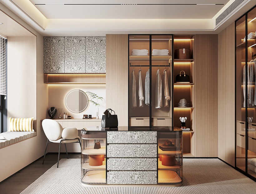 Modern Clothes Storage Area