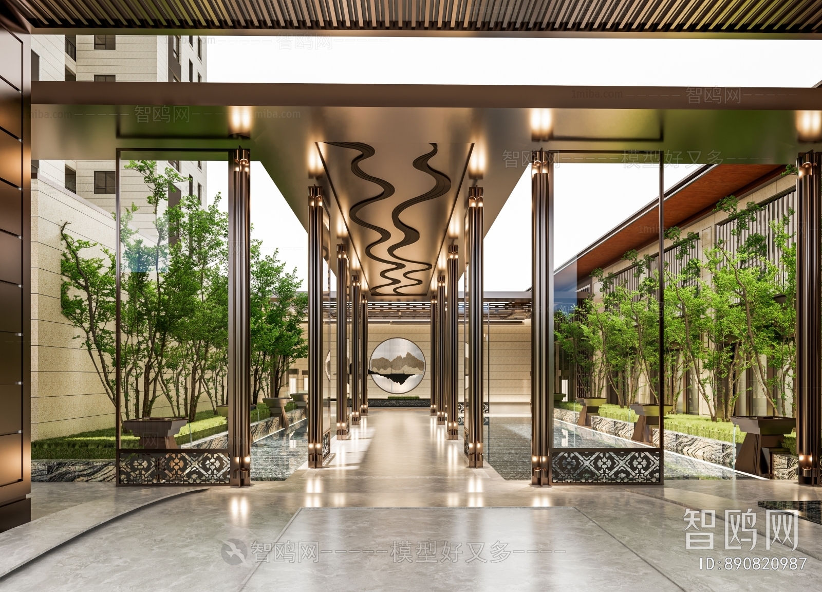 New Chinese Style Gallery Frame