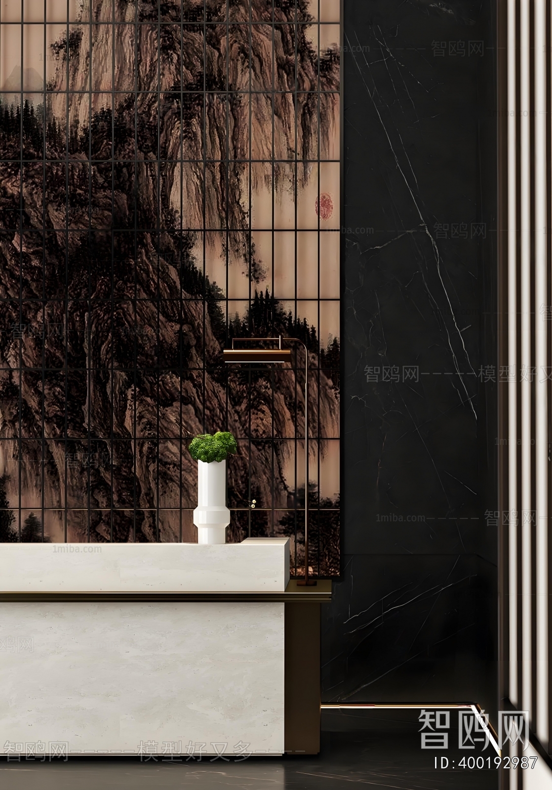 New Chinese Style Reception Desk