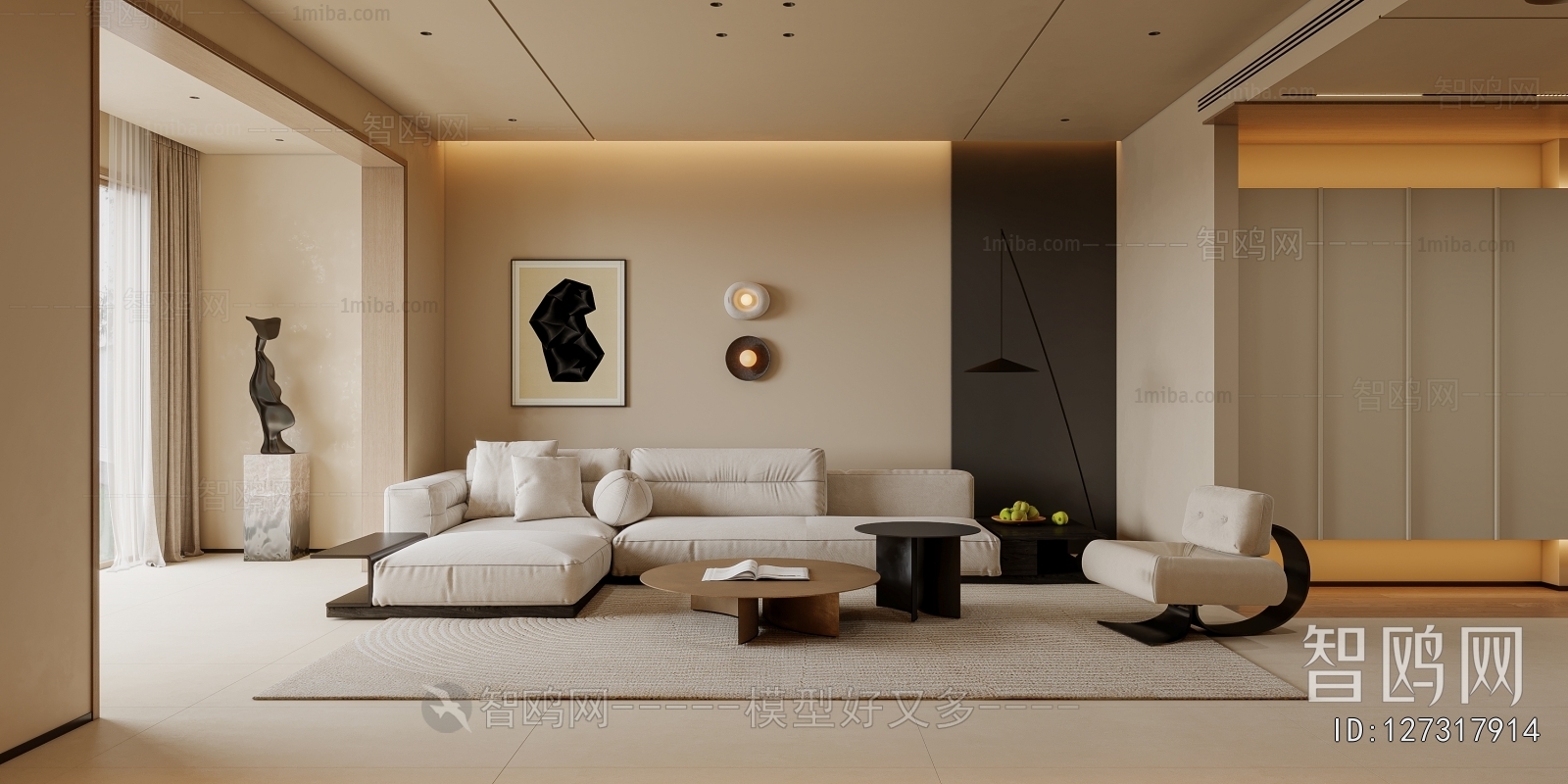 Wabi-sabi Style A Living Room