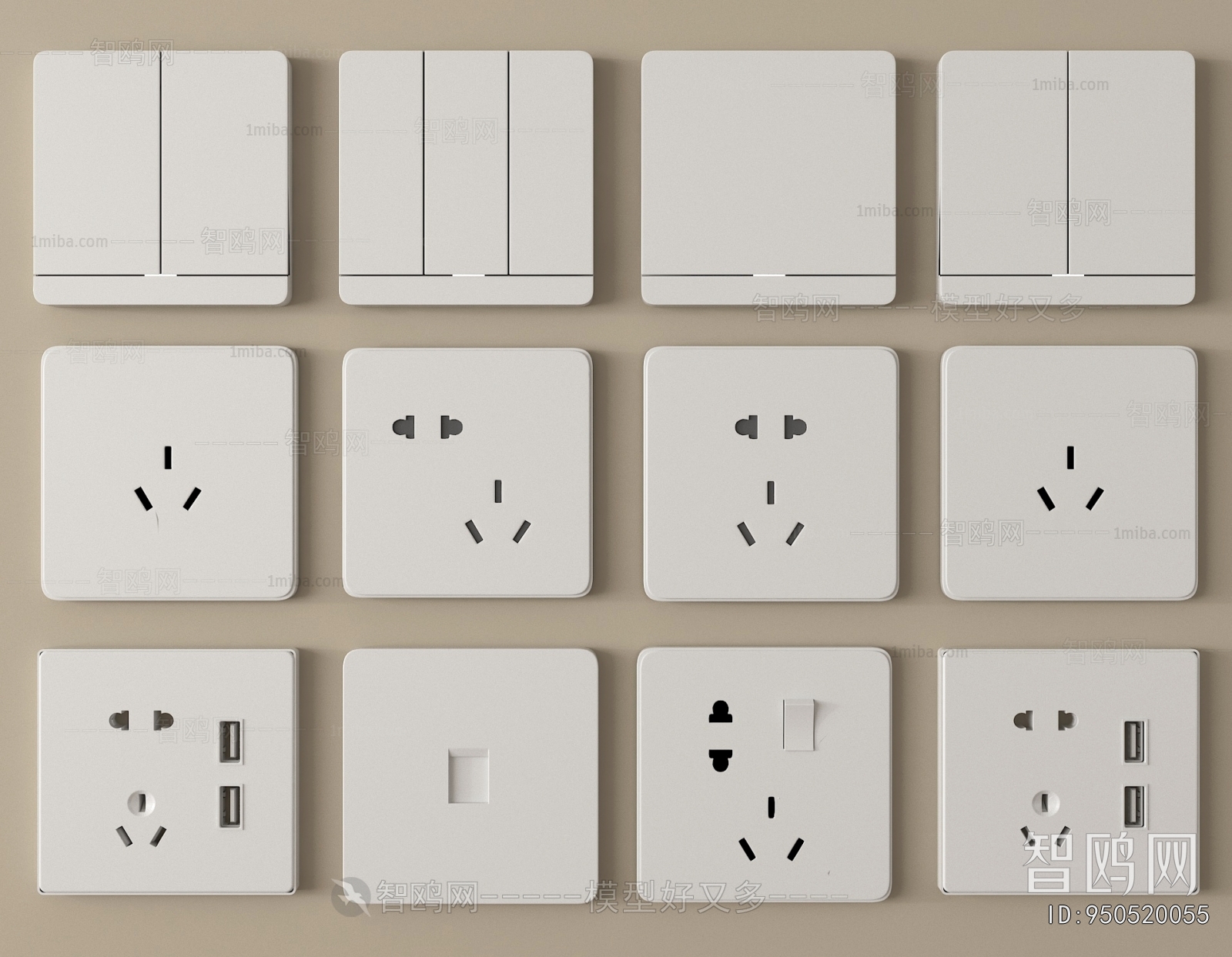 Modern Switch Socket Panel