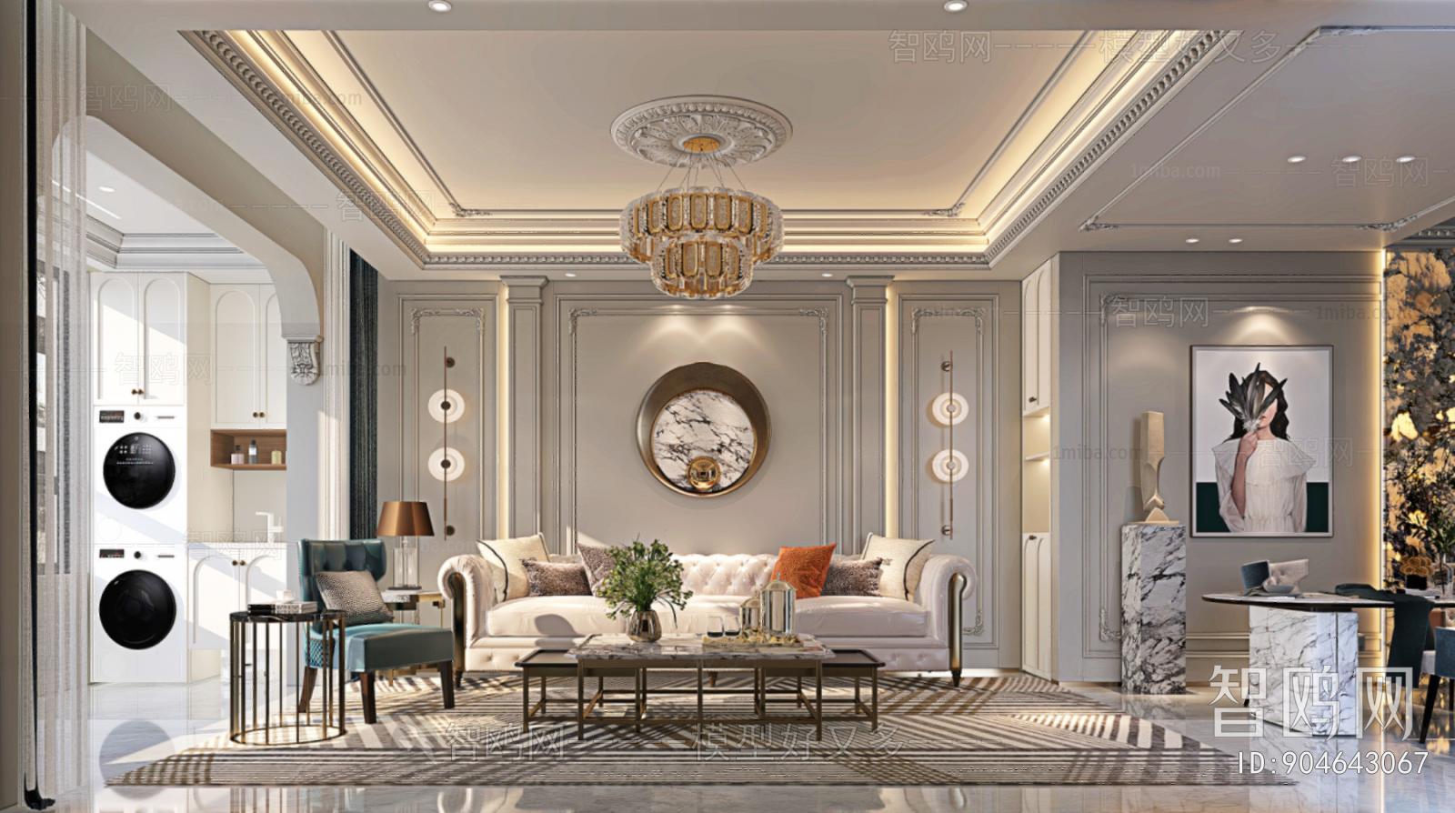 American Style A Living Room