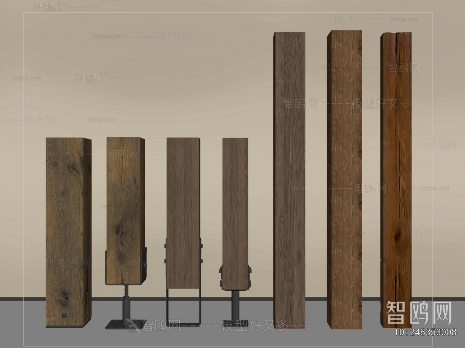 Wabi-sabi Style Column