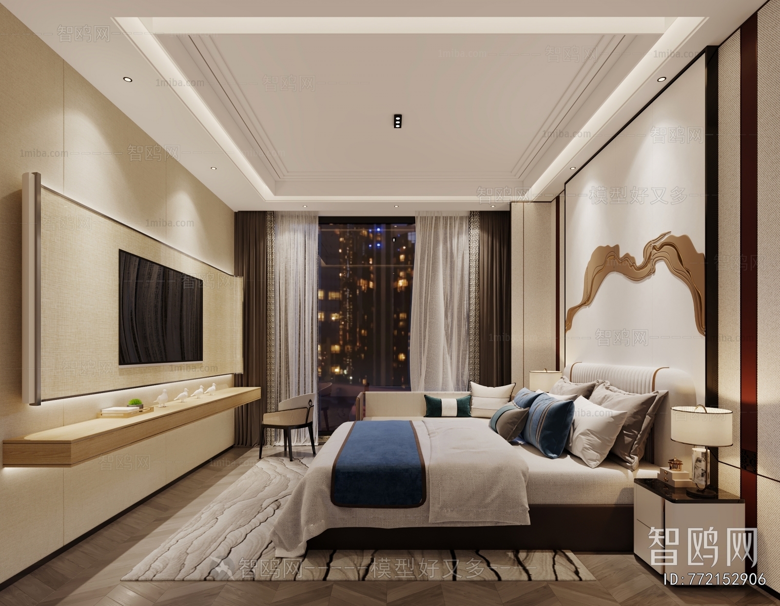 New Chinese Style Guest Room