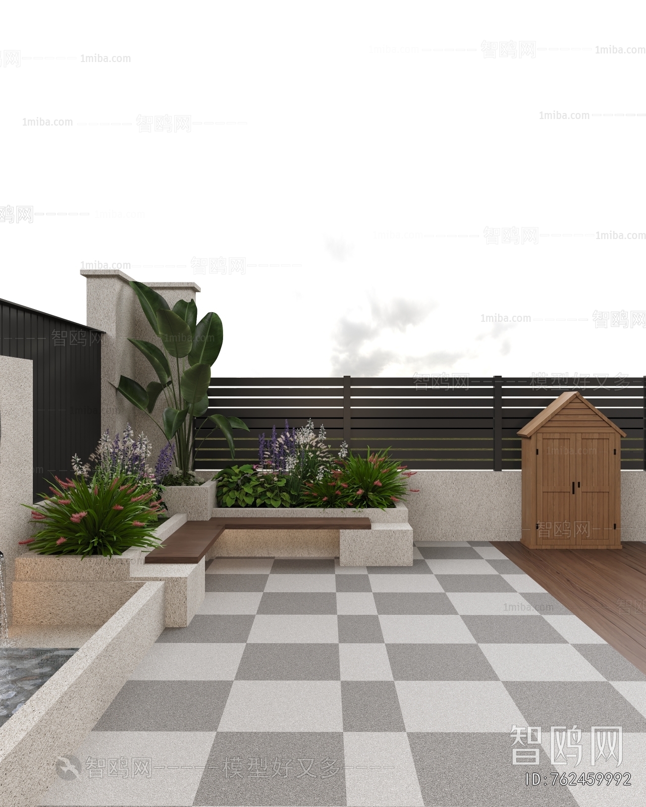 Modern Courtyard/landscape