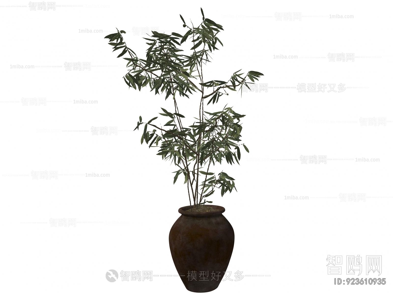 Modern Ground Green Plant Potted Plants