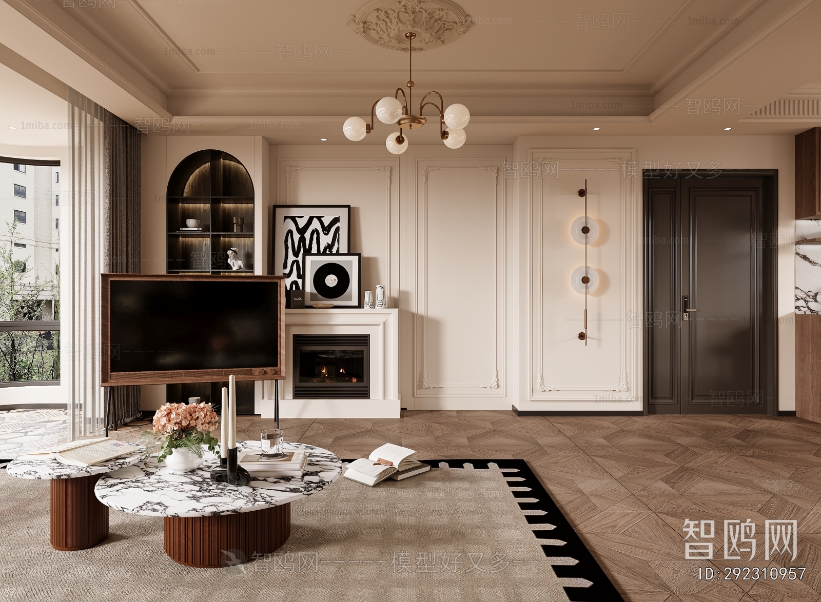 French Style Open Kitchen