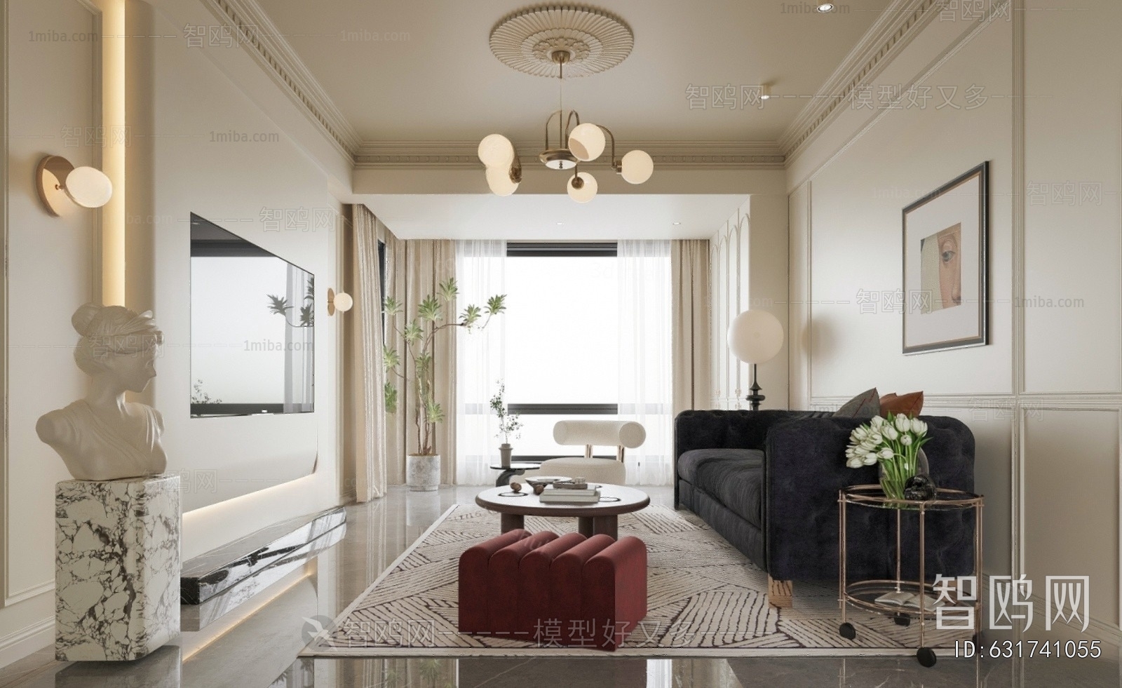 French Style A Living Room