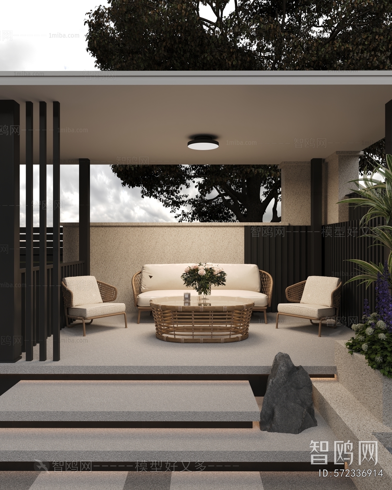 Modern Courtyard/landscape