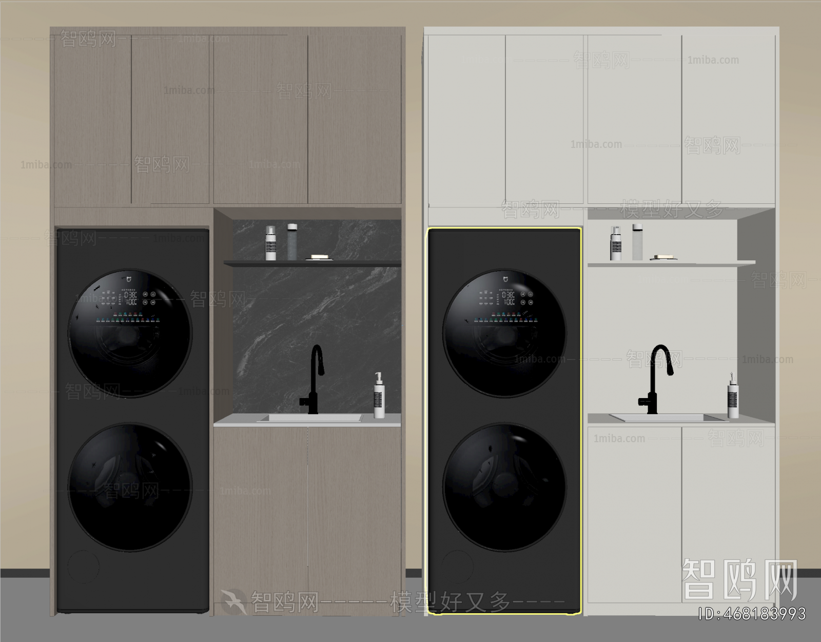 Modern Laundry Cabinet