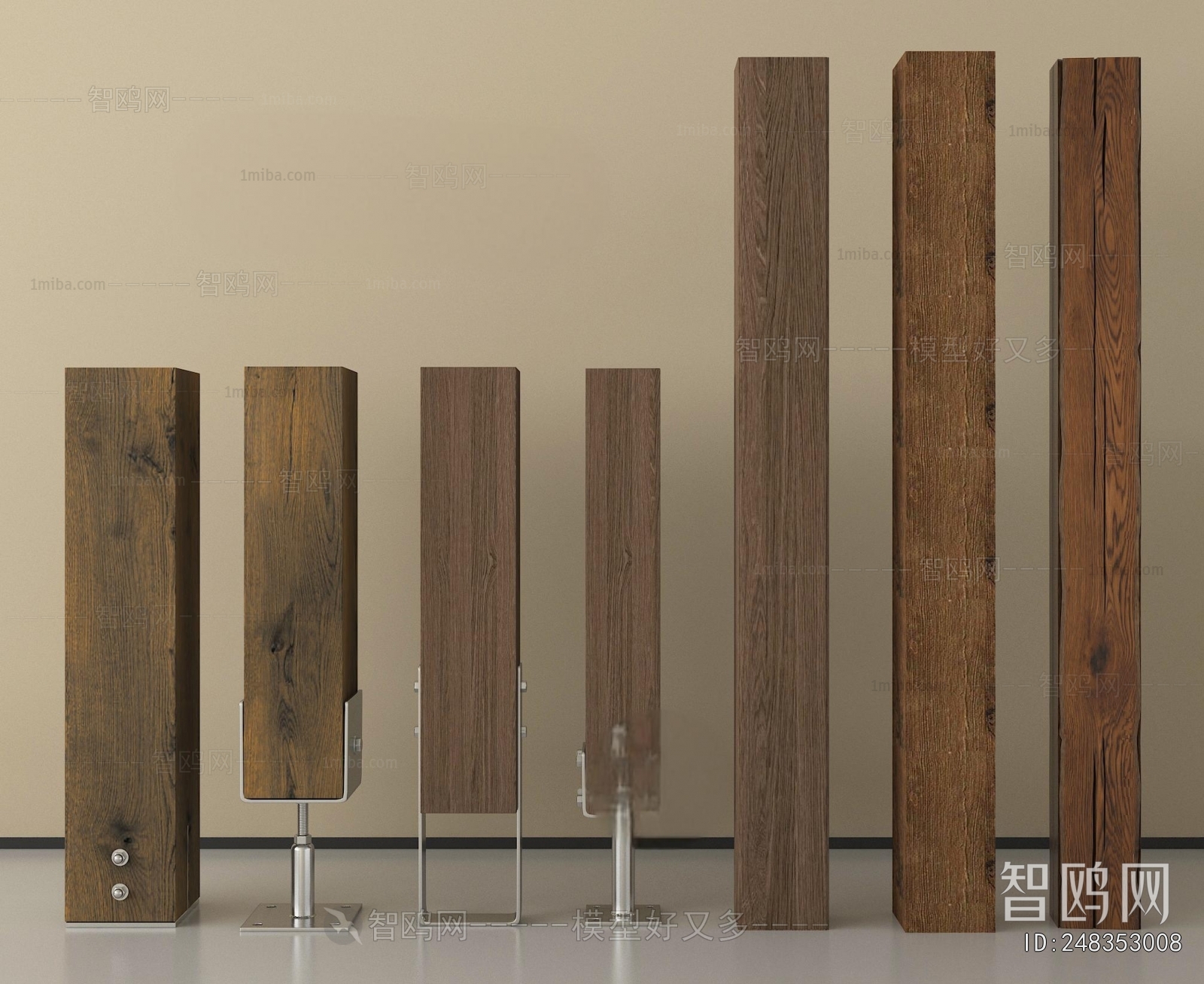 Wabi-sabi Style Column