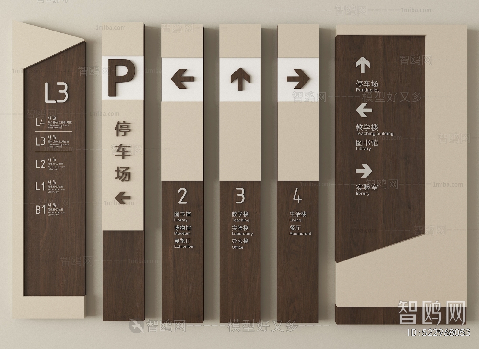 Modern Guide Board/bulletin Board