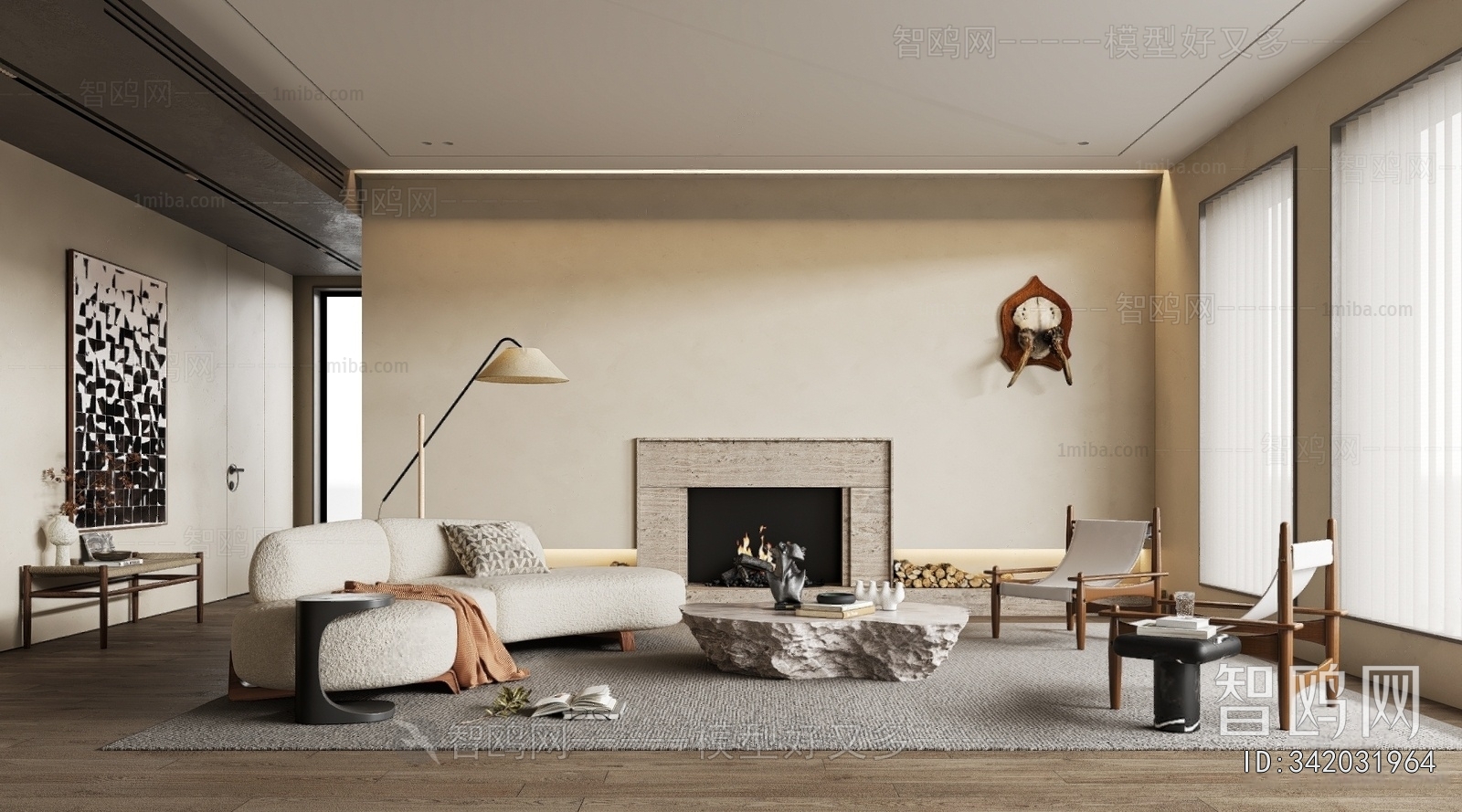 Wabi-sabi Style A Living Room