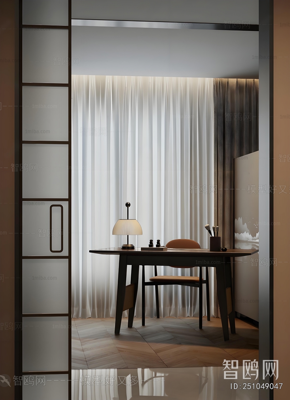 New Chinese Style Study Space