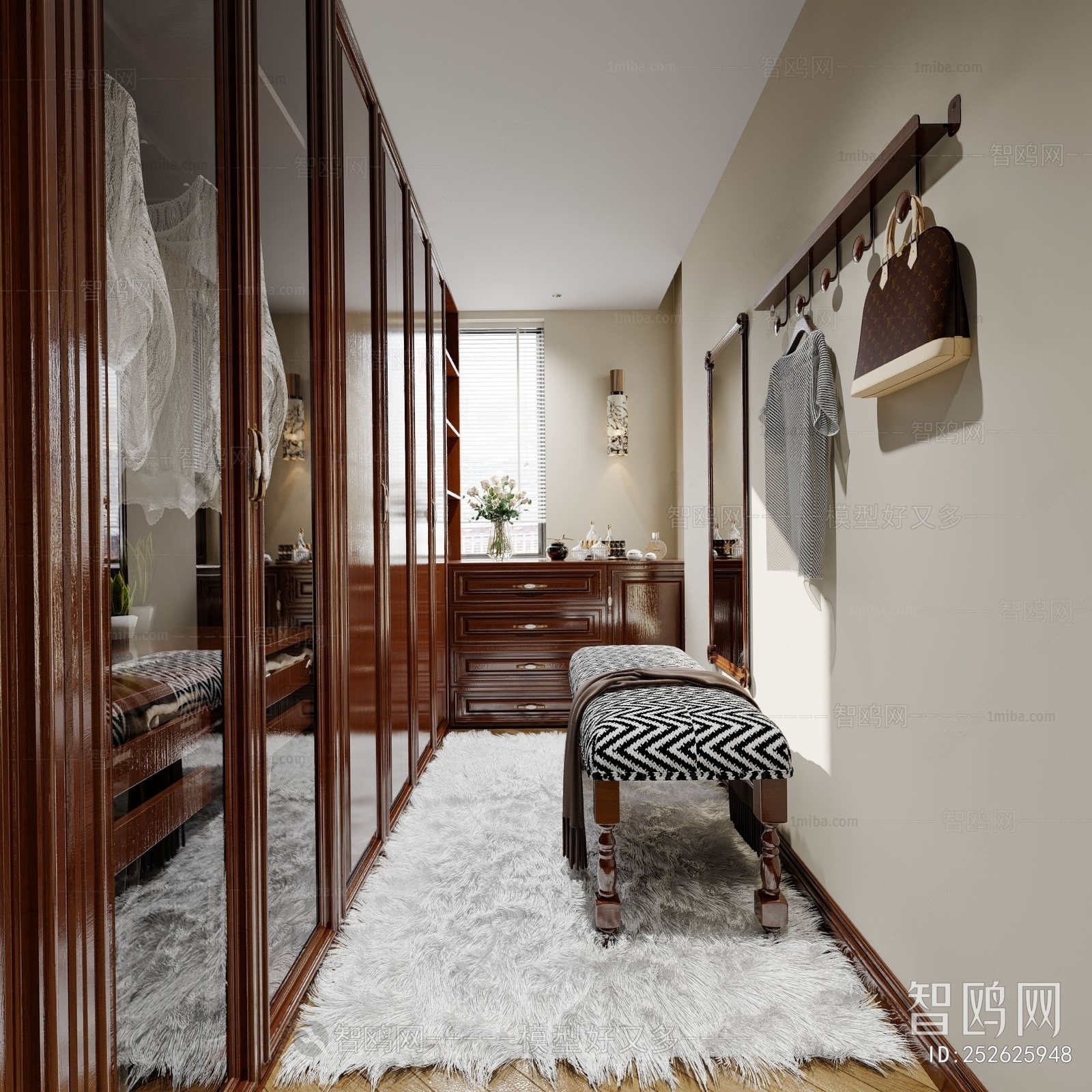 American Style Clothes Storage Area