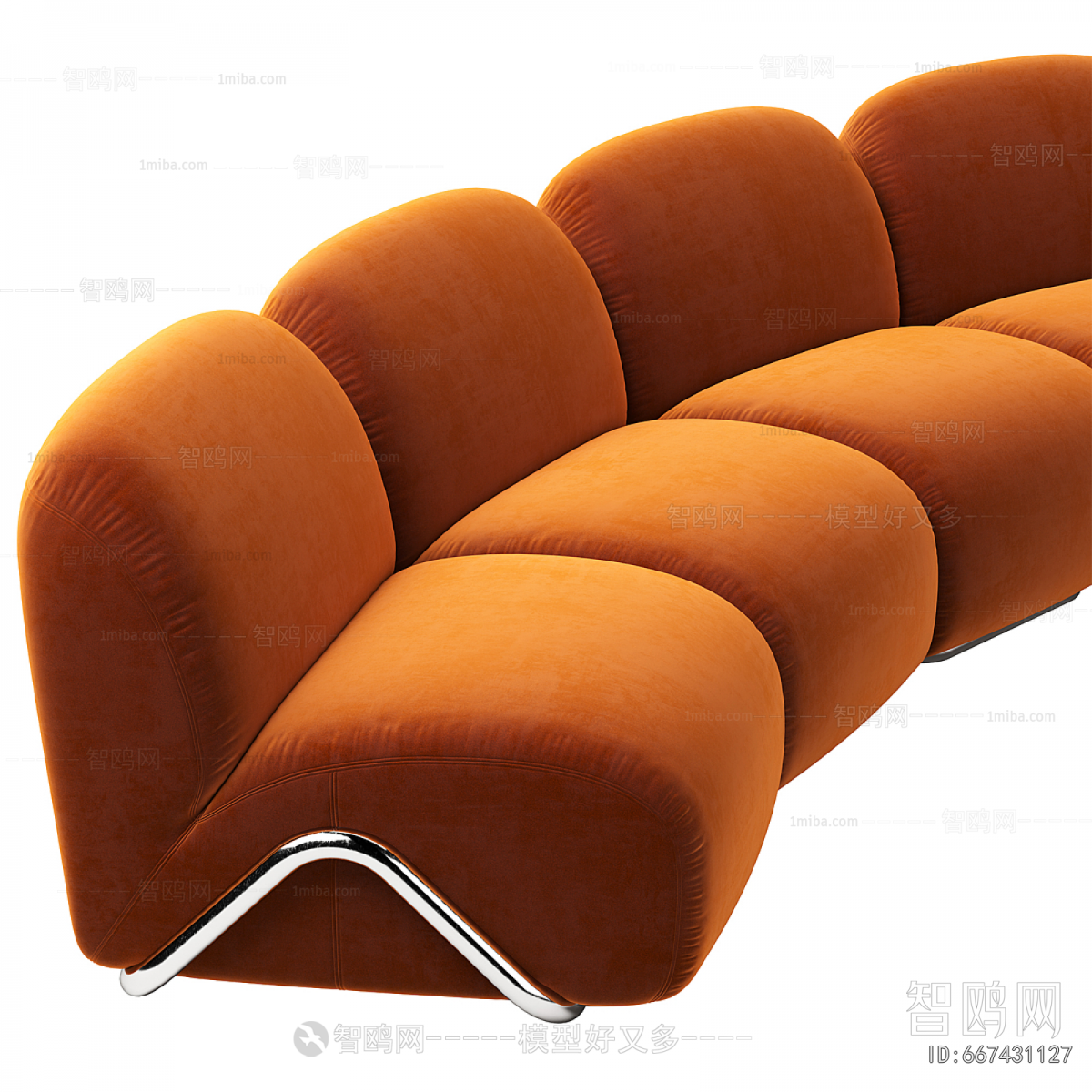 Modern Curved Sofa