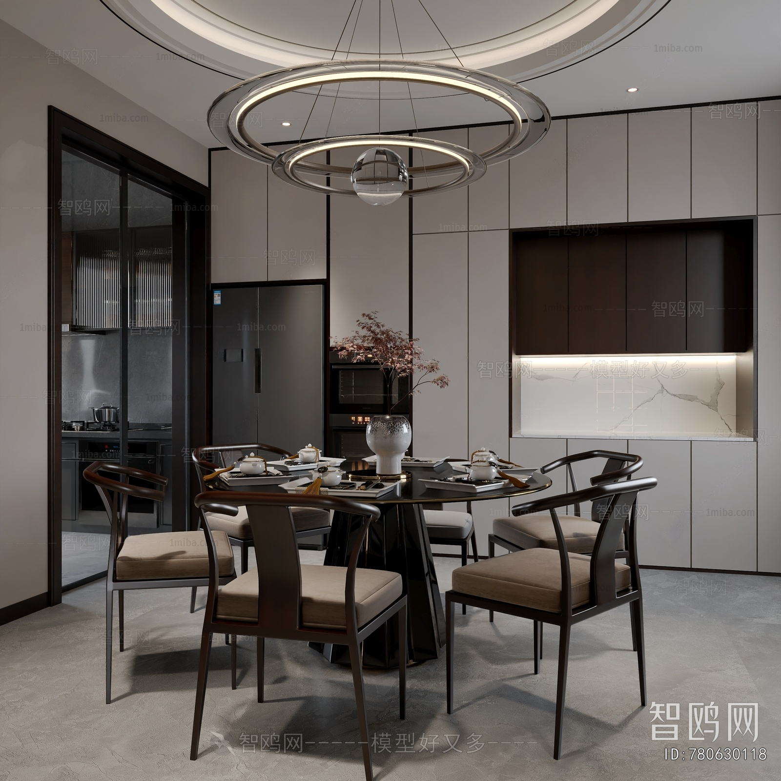 New Chinese Style Dining Room