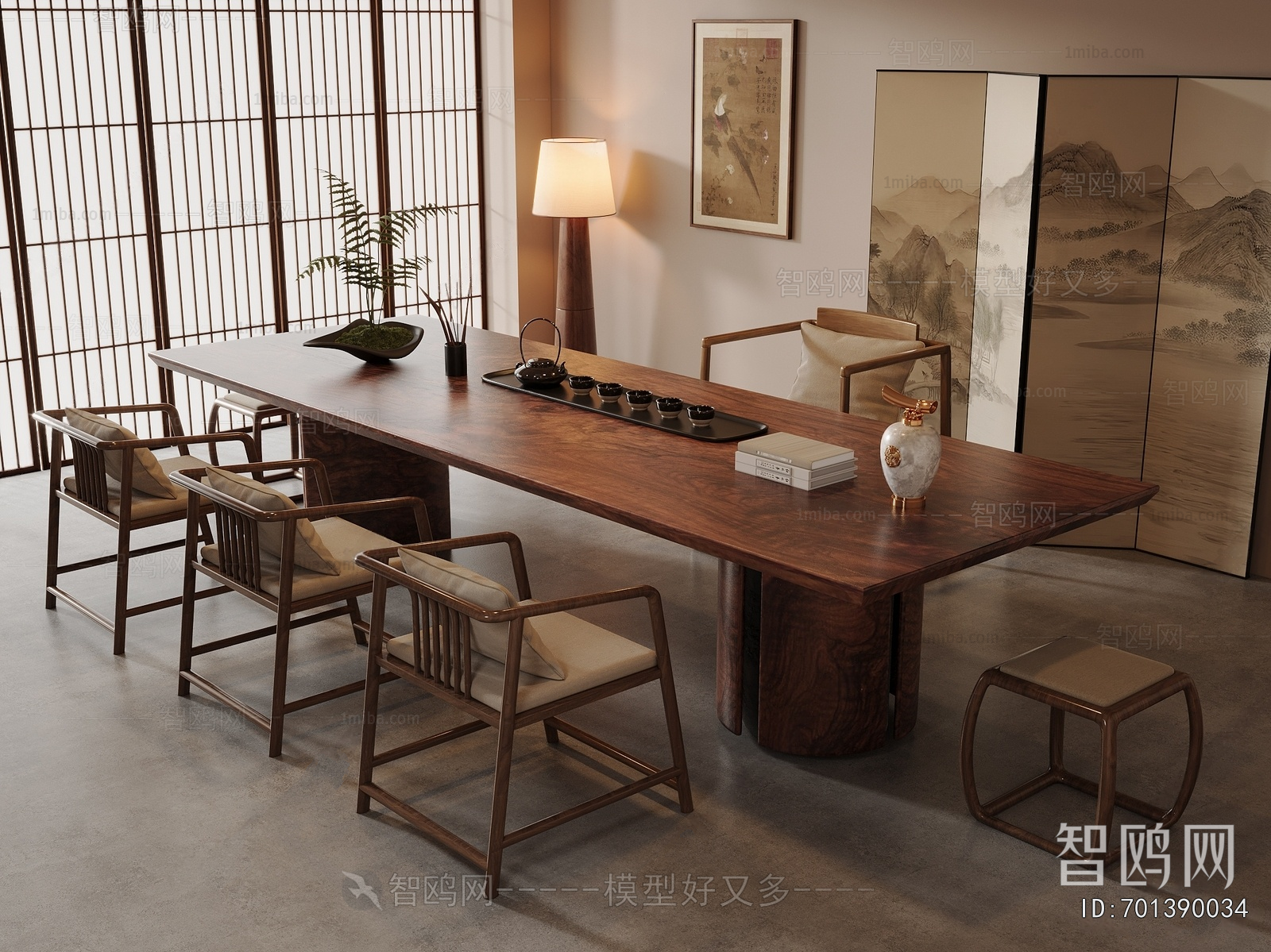 New Chinese Style Dining Table And Chairs