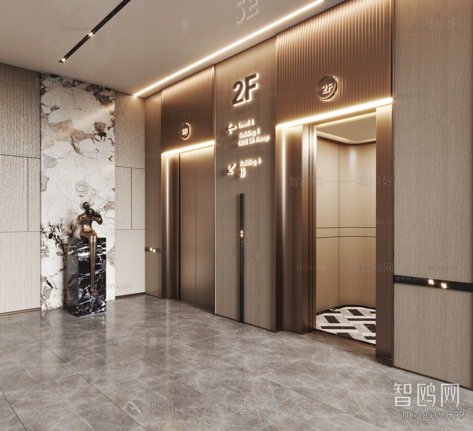 Modern Elevator Hall