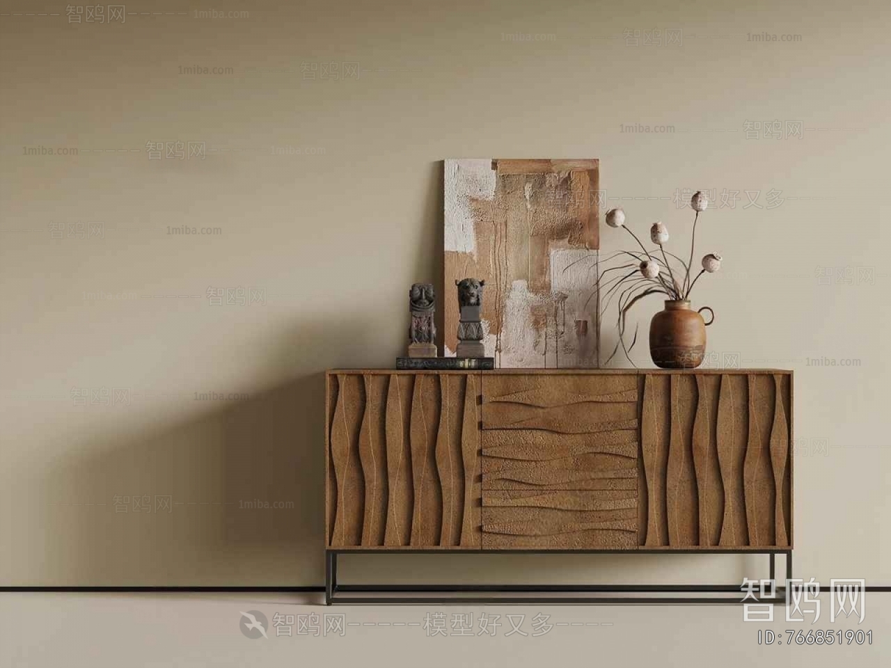 Wabi-sabi Style Entrance Cabinet