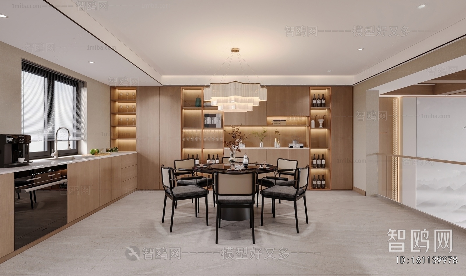 New Chinese Style Dining Room