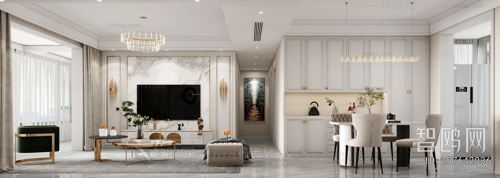 American Style A Living Room