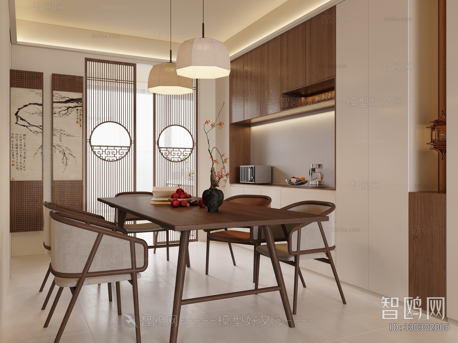 New Chinese Style Dining Room