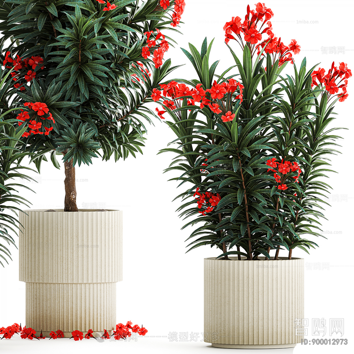 Modern Ground Green Plant Potted Plants