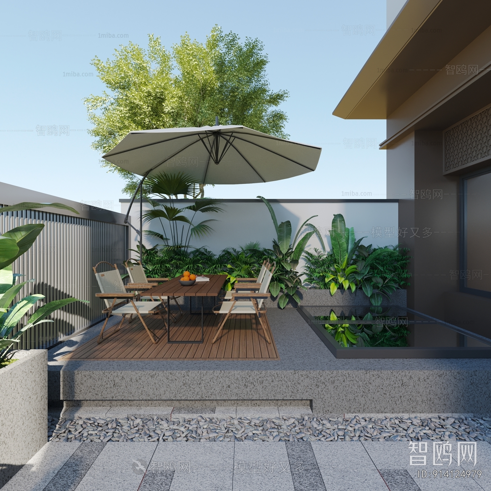 Modern Courtyard/landscape