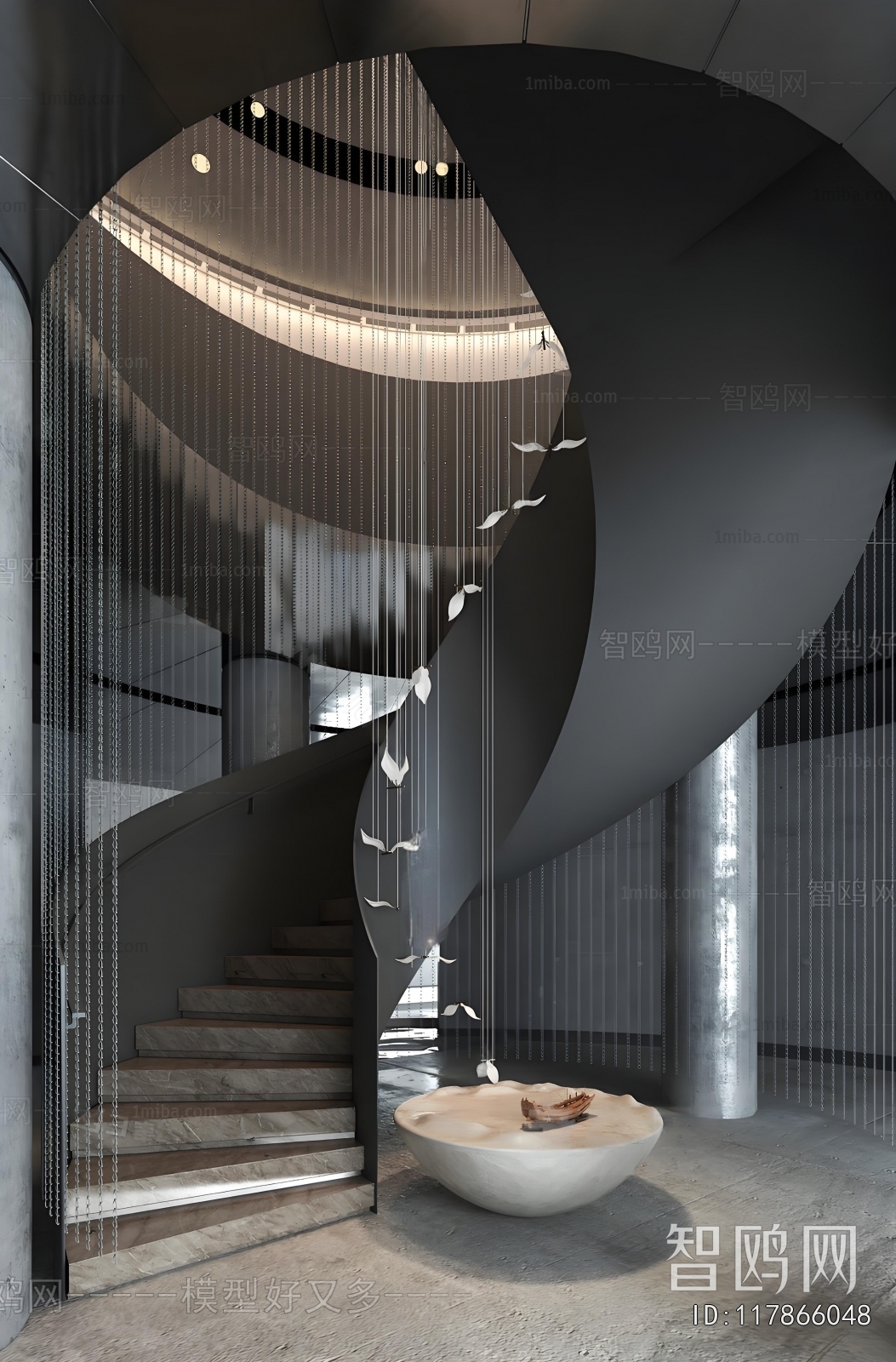 Modern Rotating Staircase