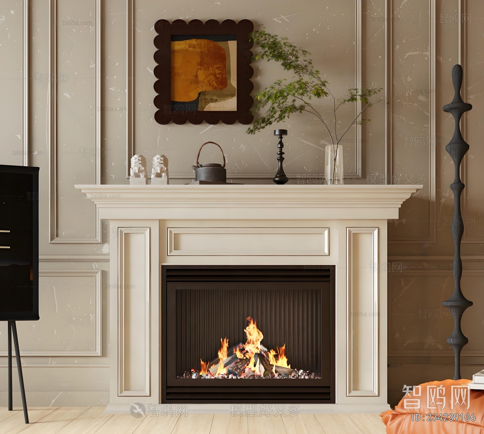 French Style Fireplace