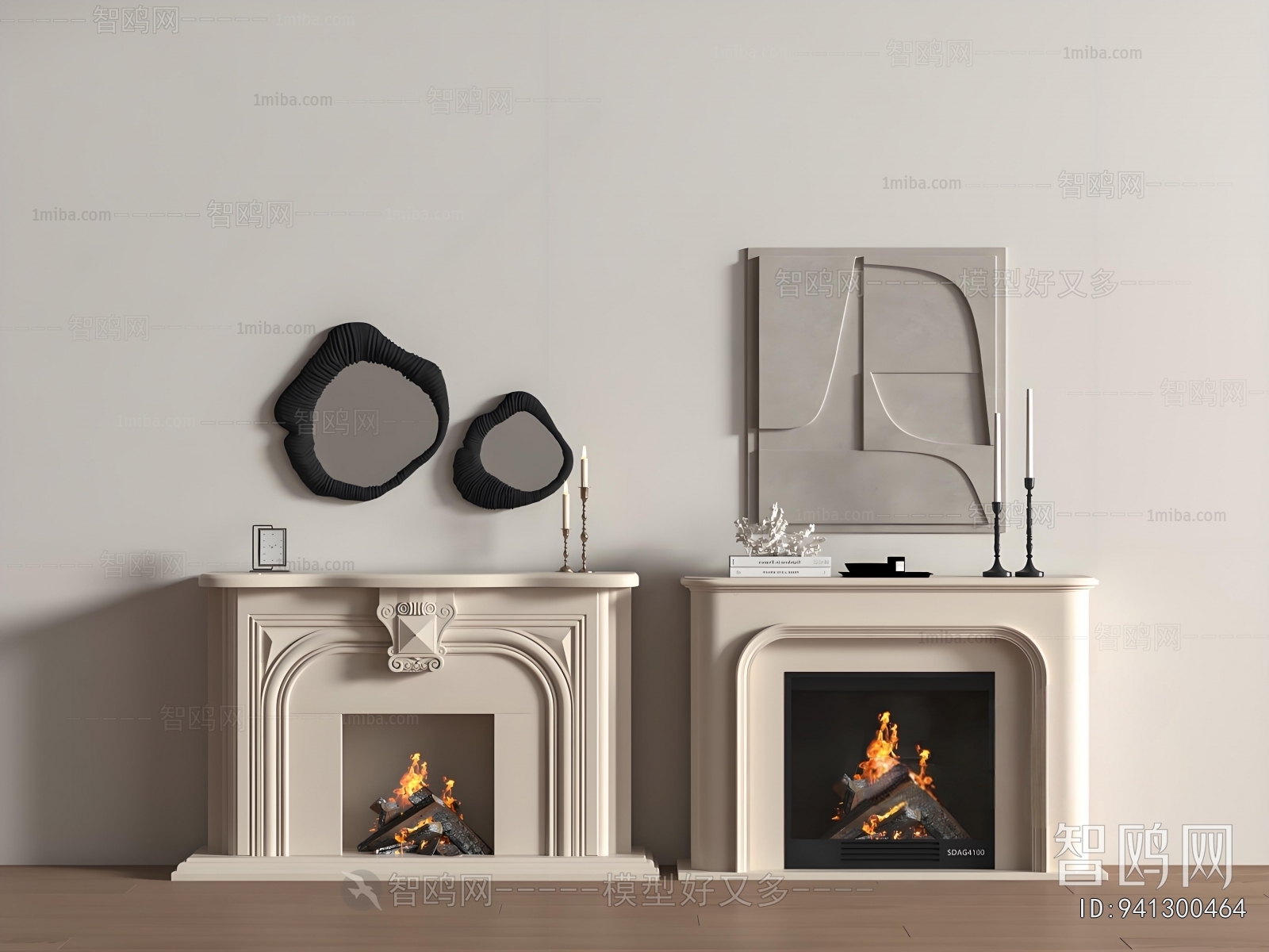 French Style Fireplace