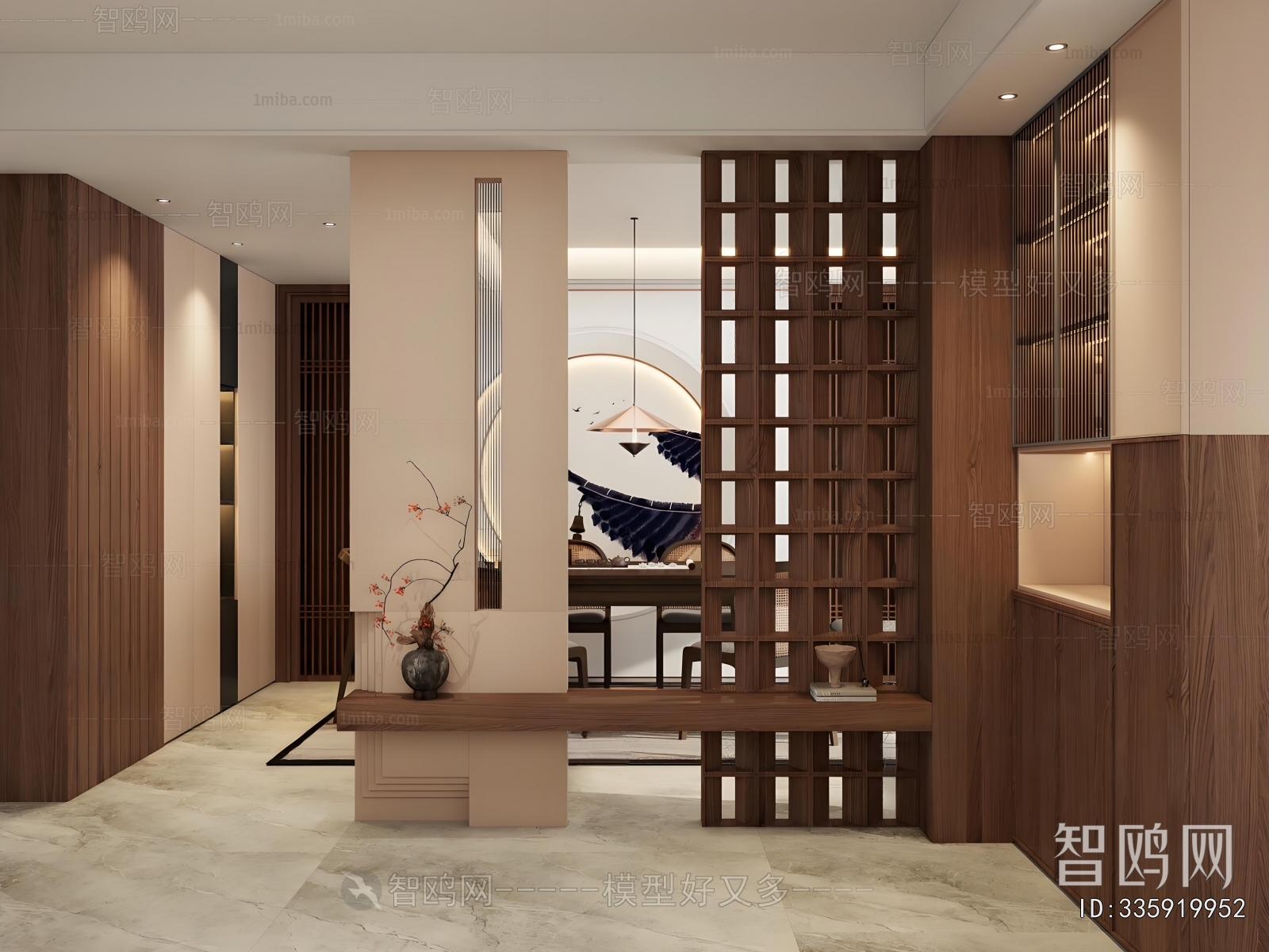 New Chinese Style Hallway