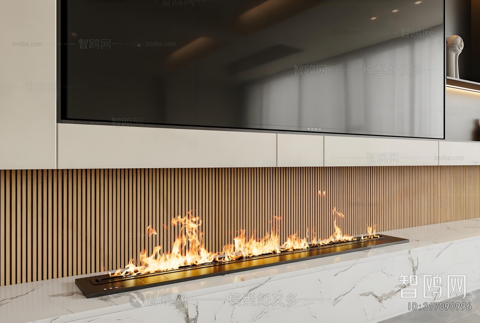 Modern Electronic Fireplace